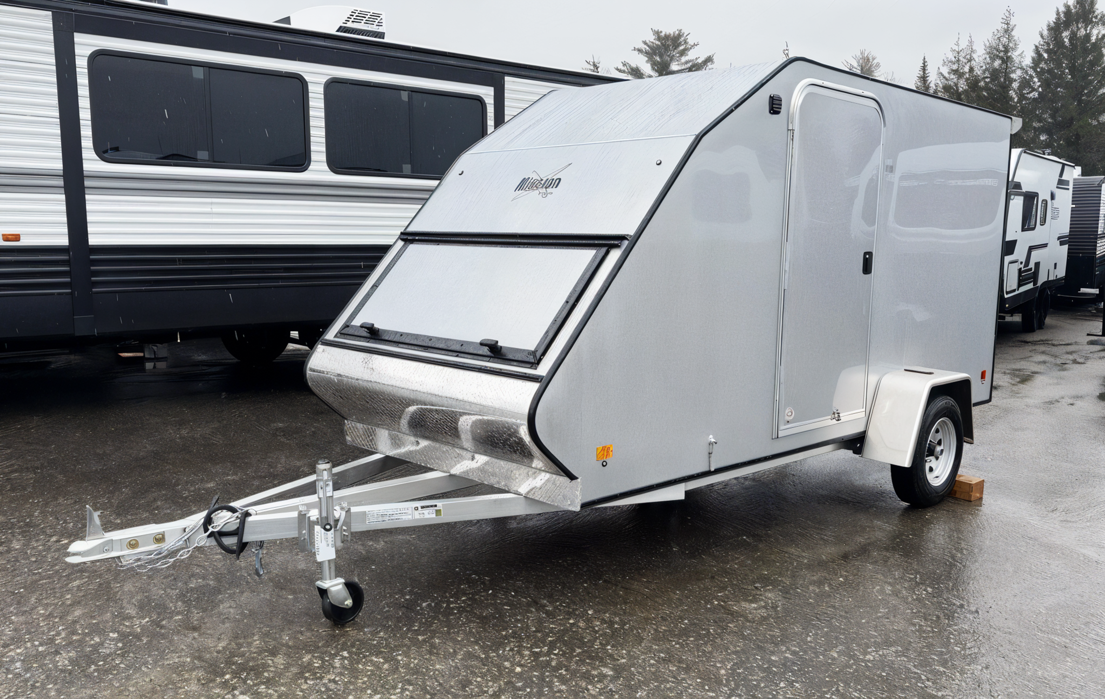 2024 Mission Trailers 60×12 Aluminum Single Place Crossover w/Galvanized
