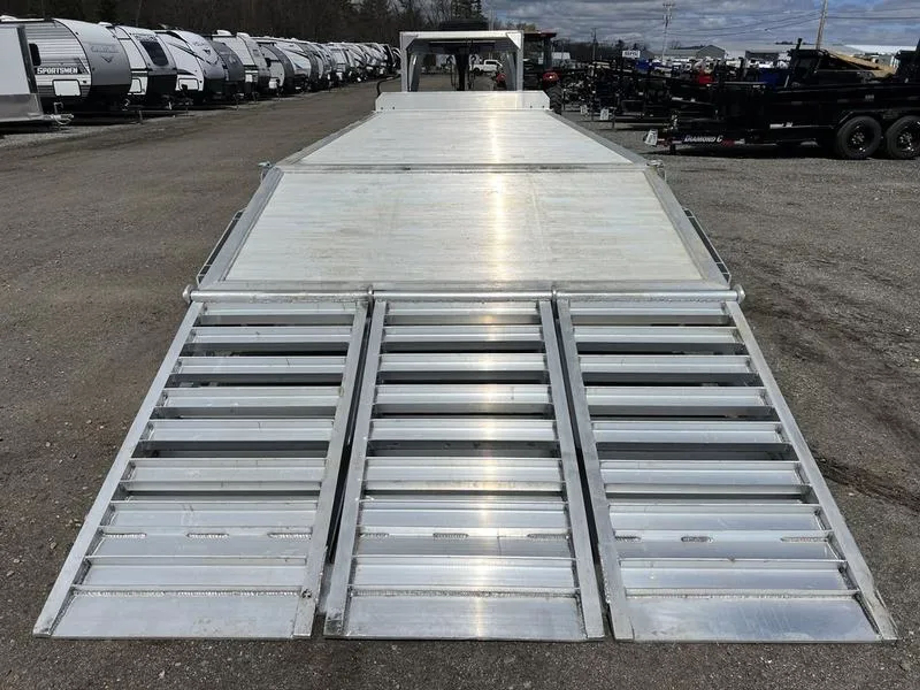 2024 Alum Line Trailers 8.5×24 13K Aluminum Gooseneck w/Flip-Over Ramps — view 11