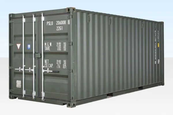 20ft Shipping Container (One Trip) – Dark Green