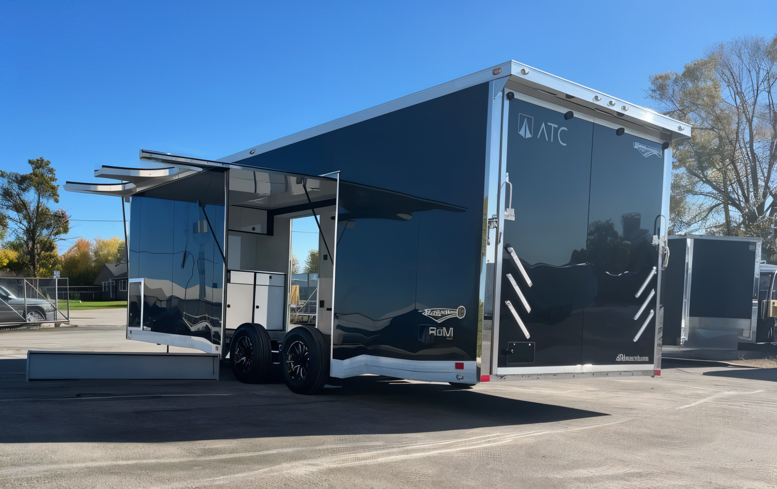 Enclosed ATC Car Trailer 2026 24ft. Aluminum ROM 550 w/Large Escape Door &