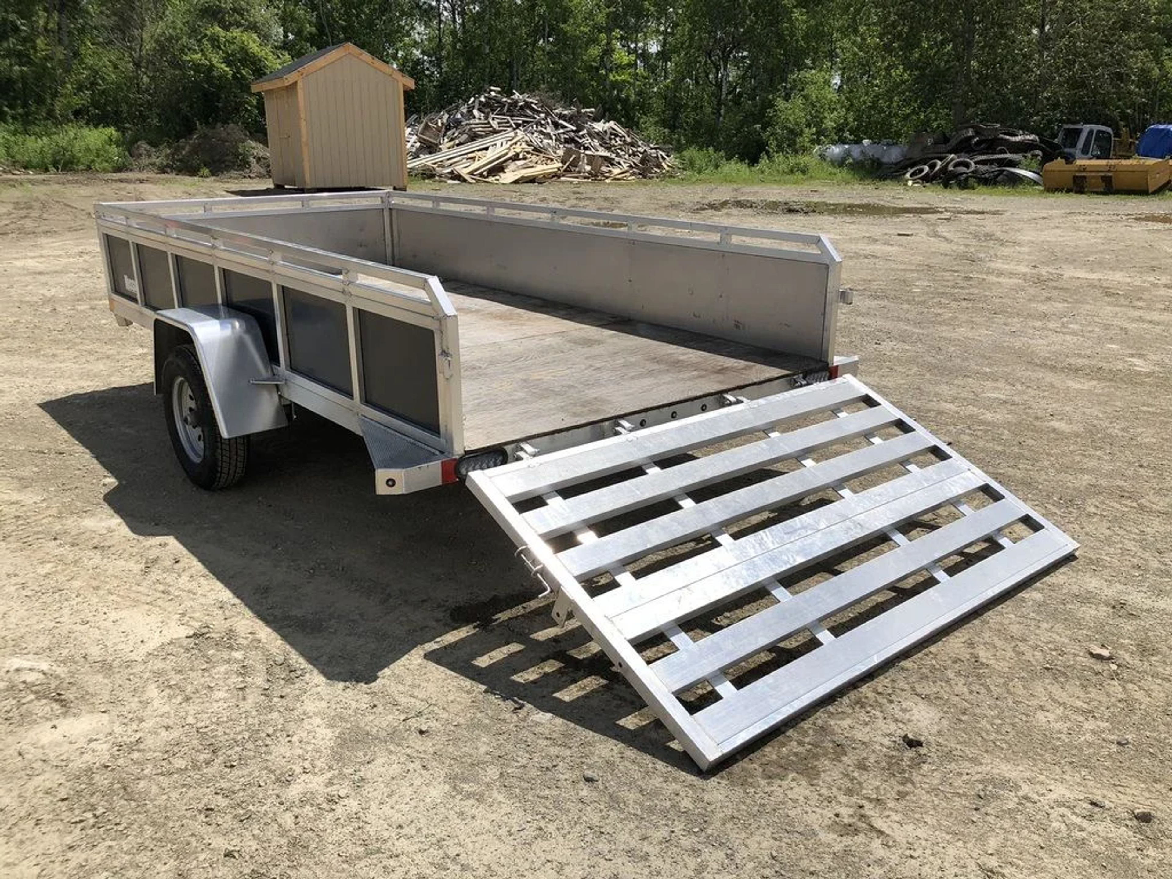 2022 Mission Trailers 6×12 Aluminum Open Utility w/Integrated Rear Ramp — view 4