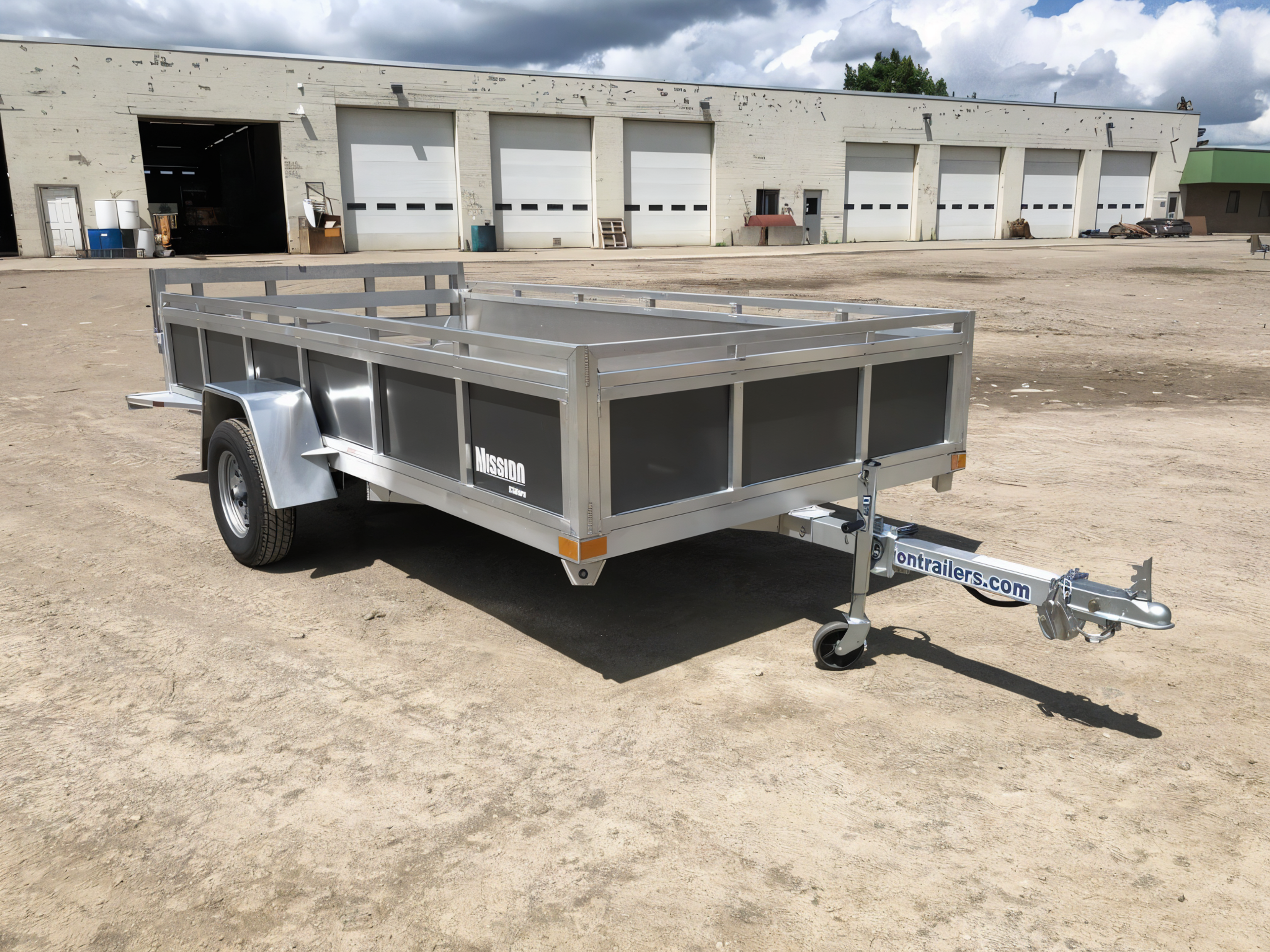 2022 Mission Trailers 6×12 Aluminum Open Utility w/Integrated Rear Ramp