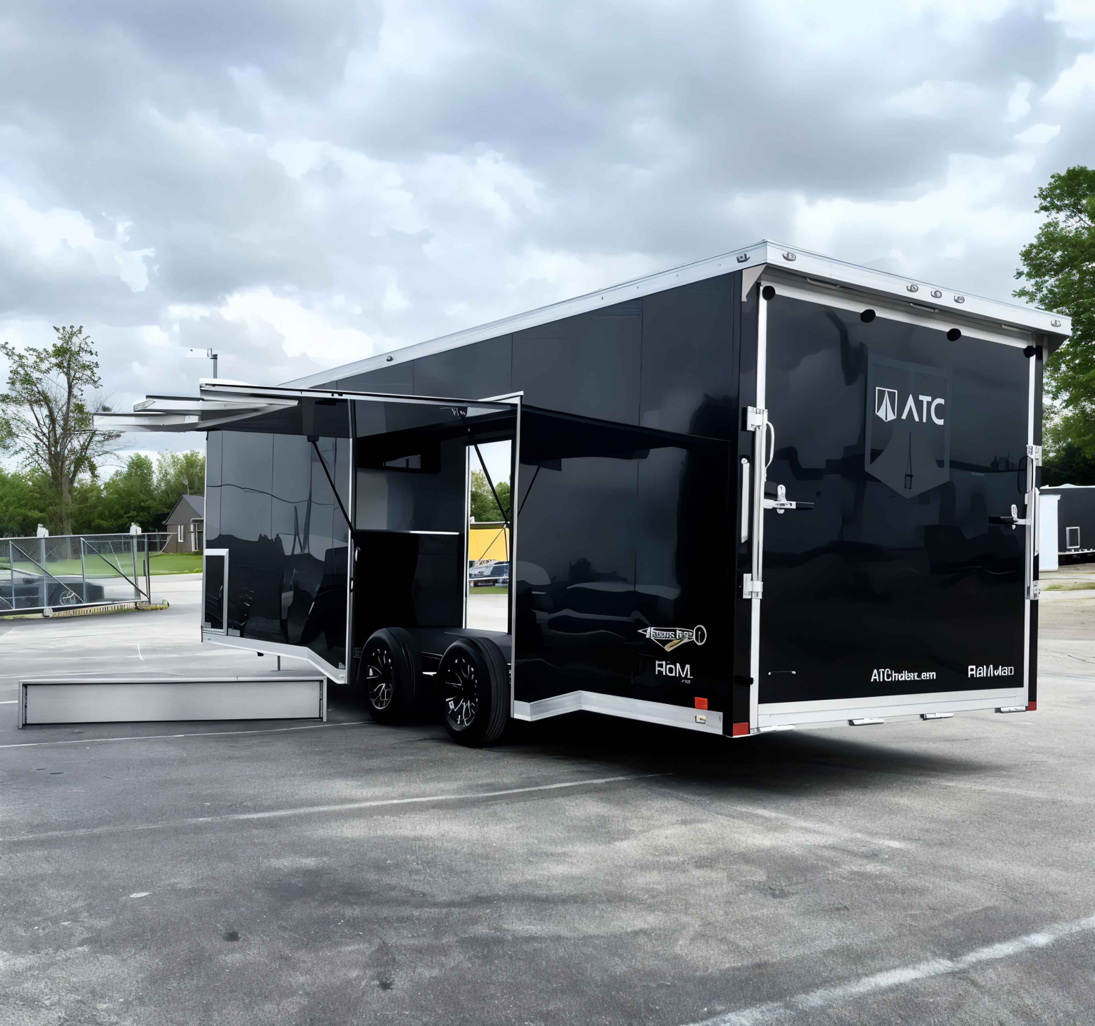Enclosed ATC Car Trailer 2026 24ft. Aluminum ROM 450 w/Large Escape Door &