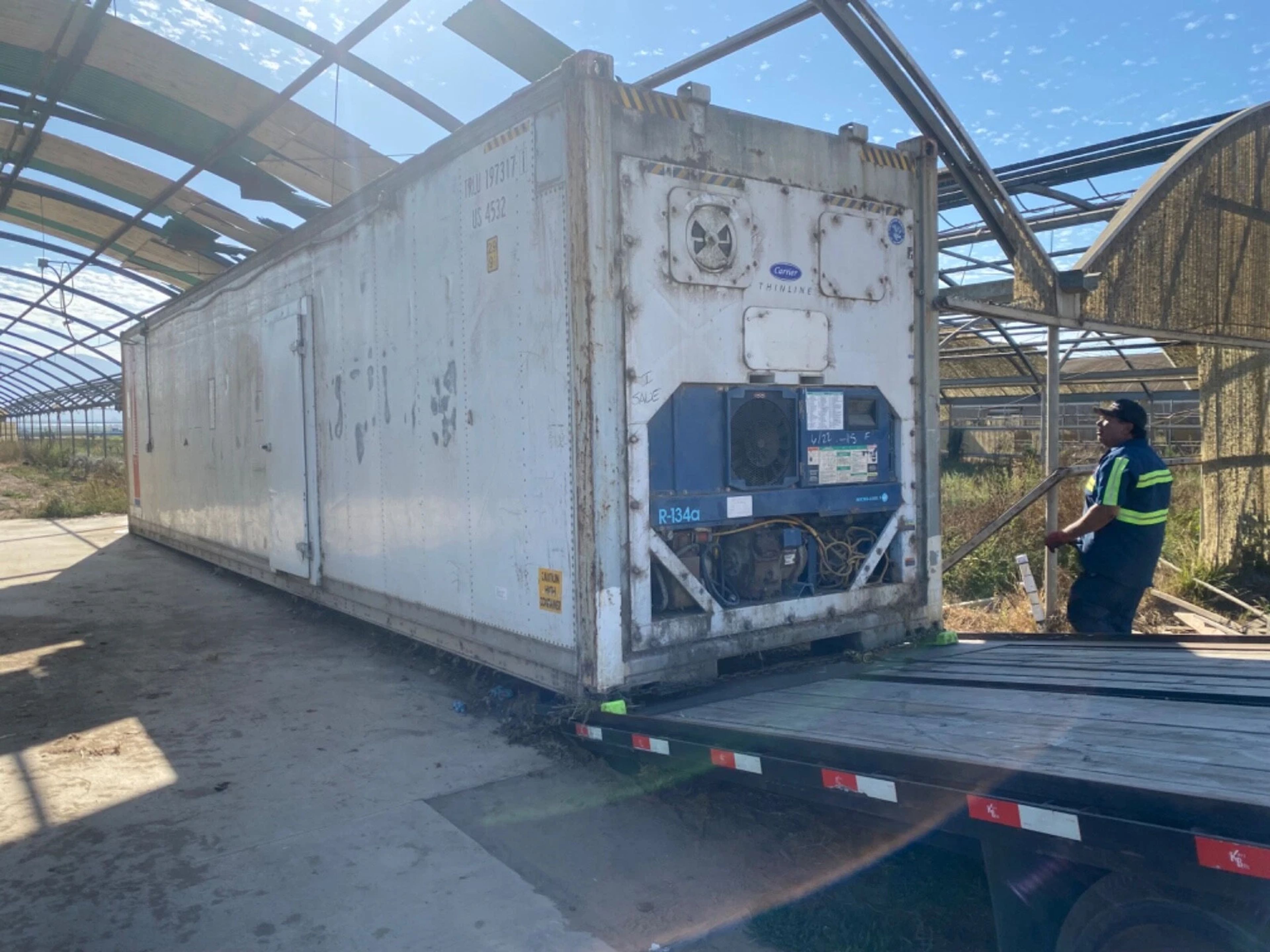 Used 40ft Refrigerated Shipping Container – With Custom Side Door Access — view 5