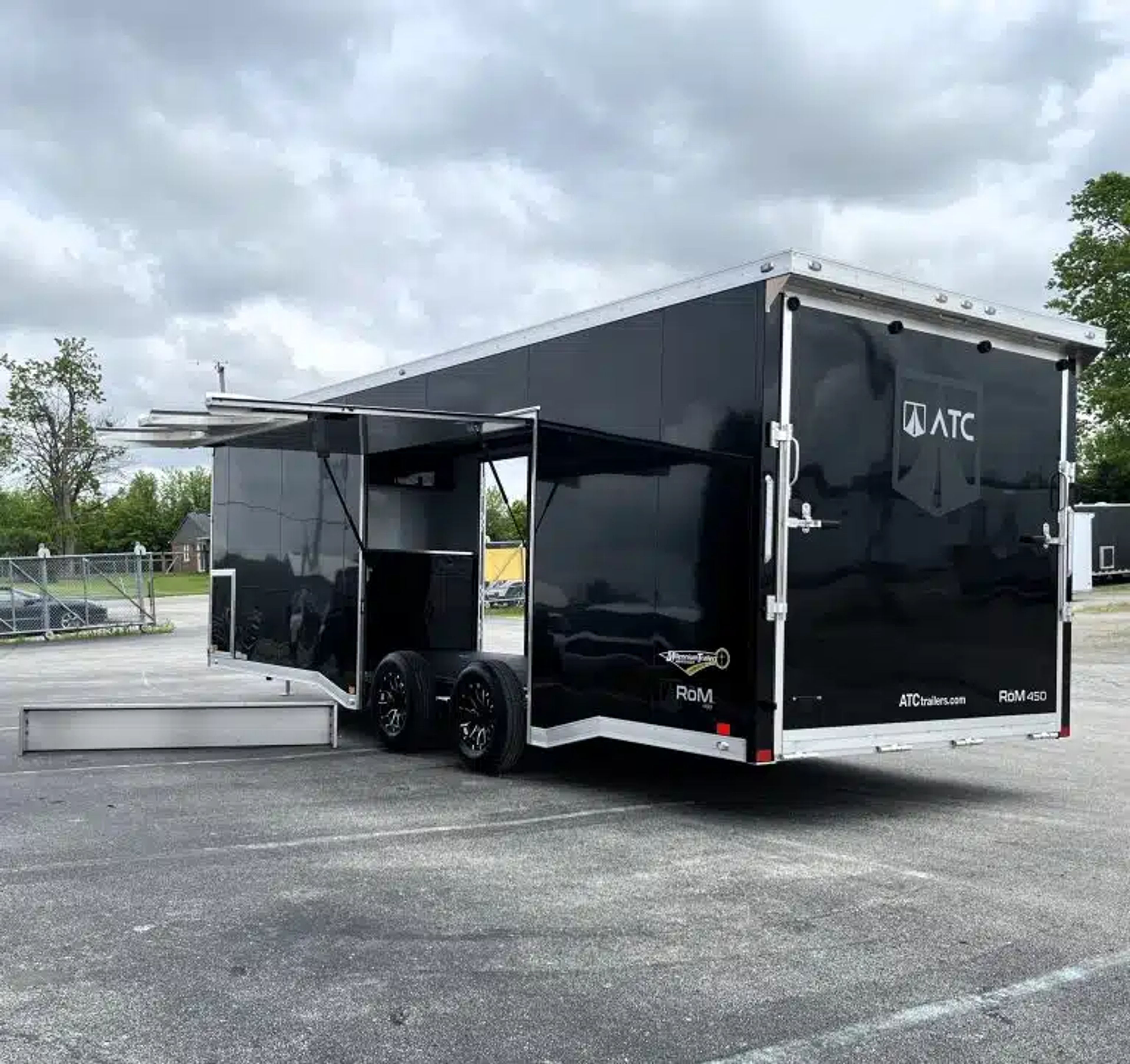 Enclosed ATC Car Trailer 2026 24ft. Aluminum ROM 450 w/Large Escape Door &