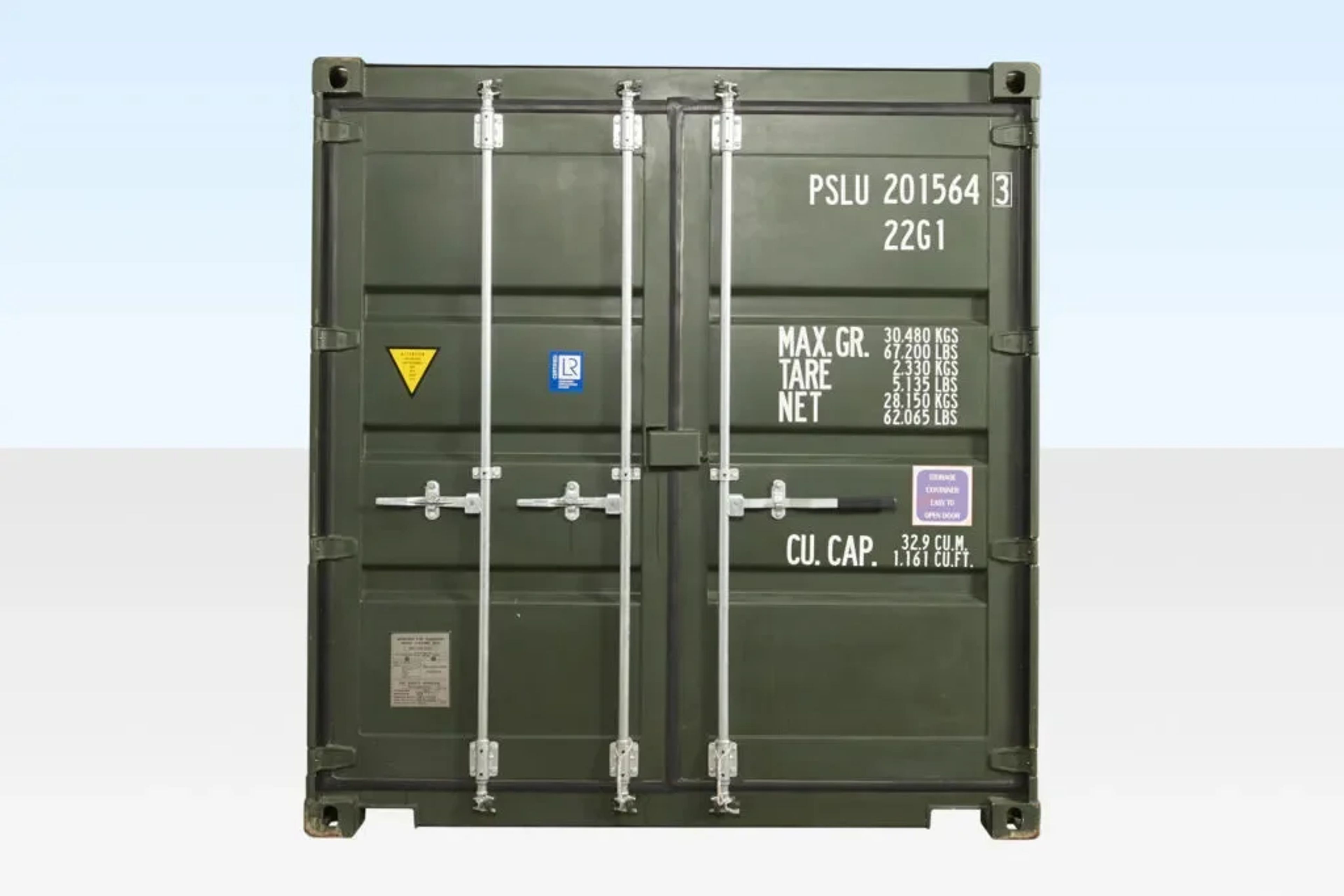 20ft x 8ft Tunnel Container (Double End Door) One Trip — view 3