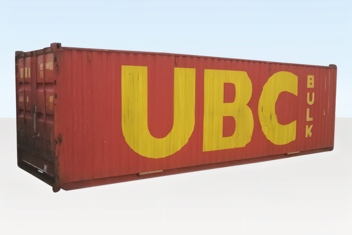 30ft x 8ft shipping container bulk