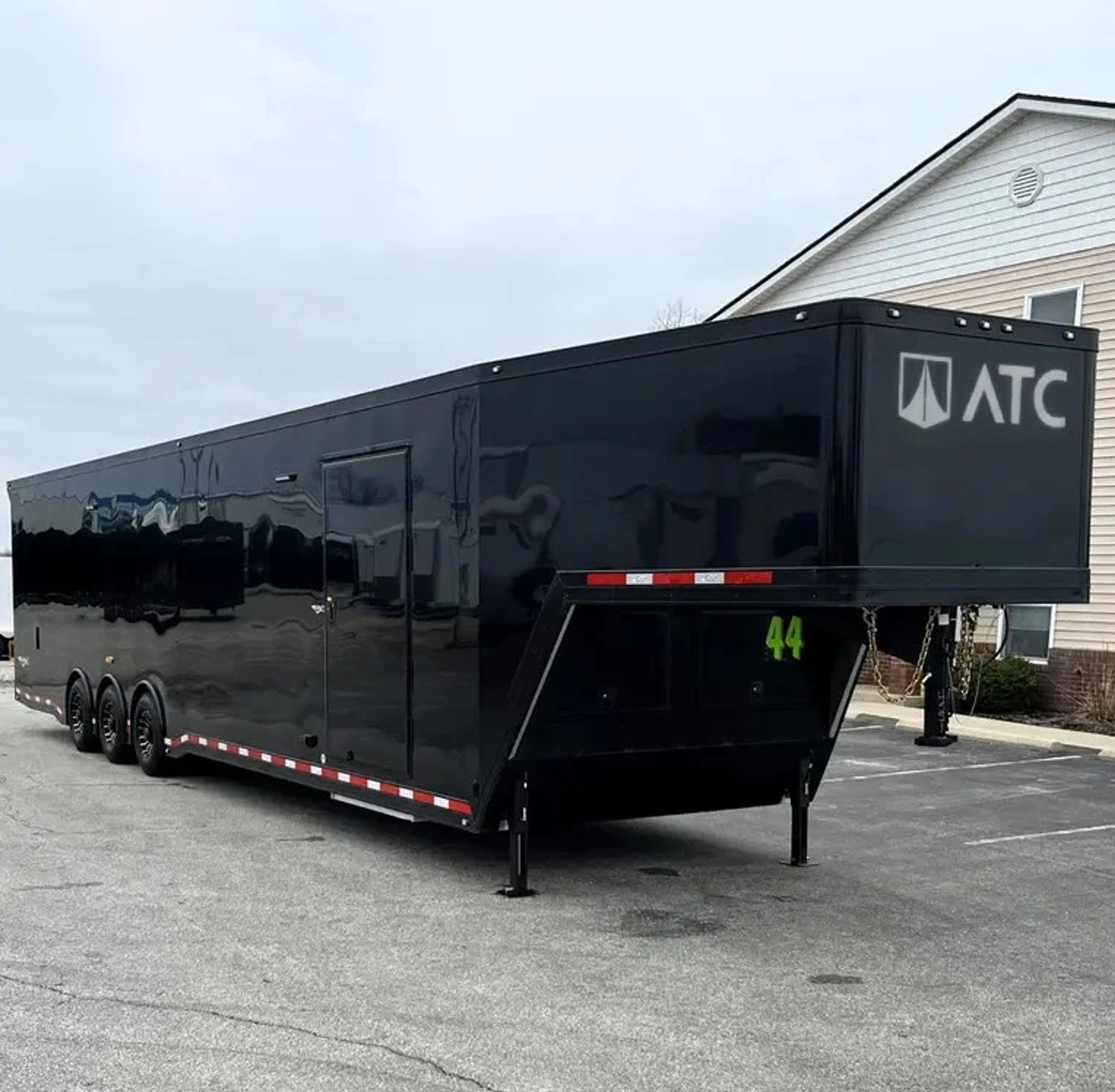 44ft. Aluminum ATC ROM 500 Gooseneck Car Hauler, Premium Escape Door, LOADED