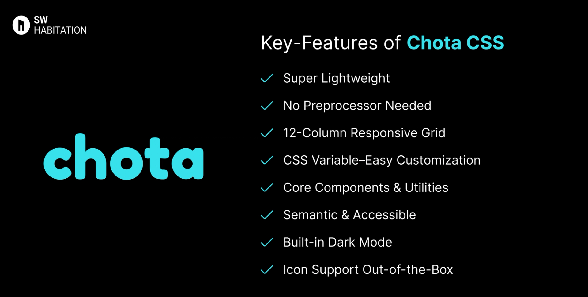 Key Features of Chota CSS