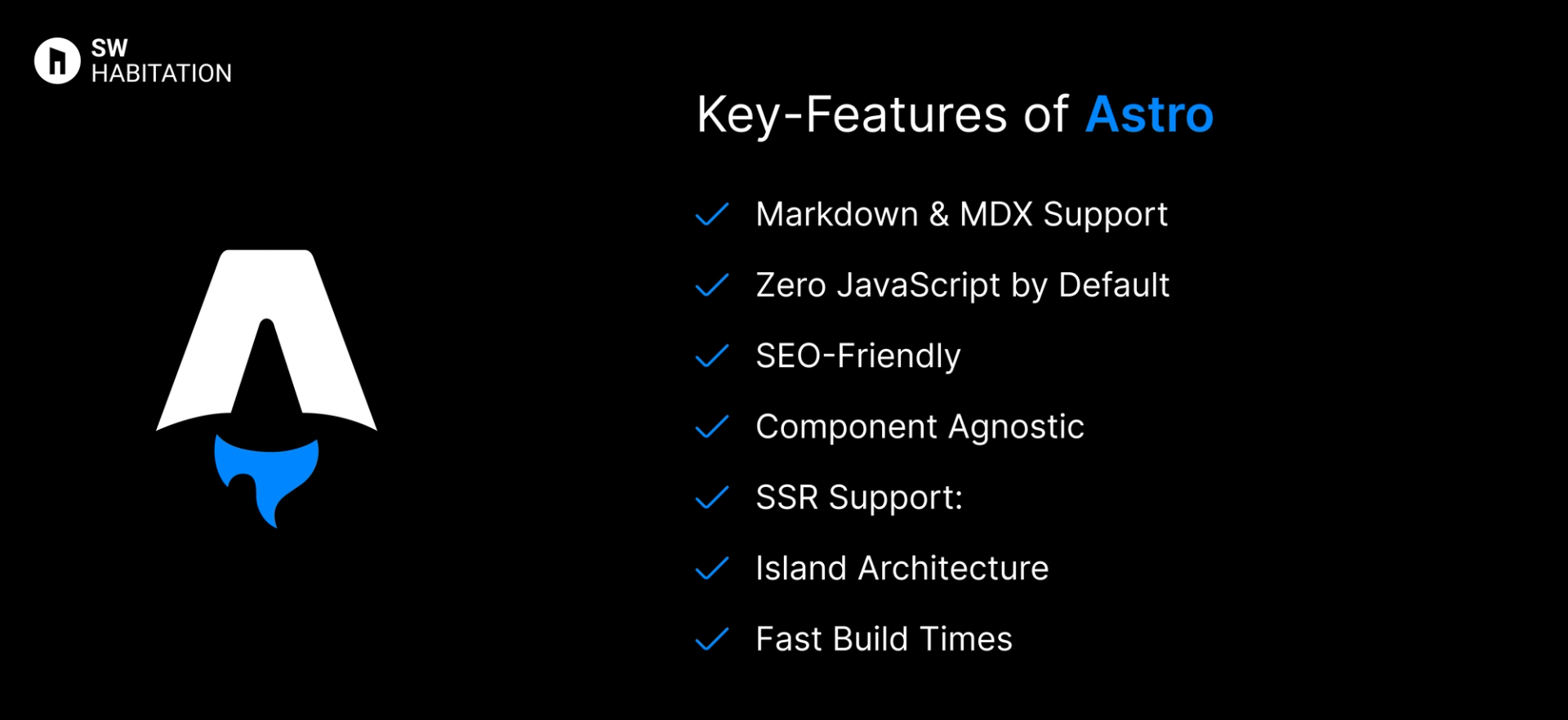 key features of astro