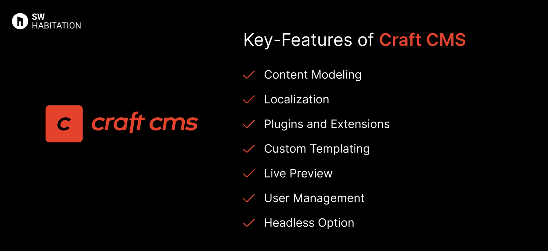 key features of craft cms