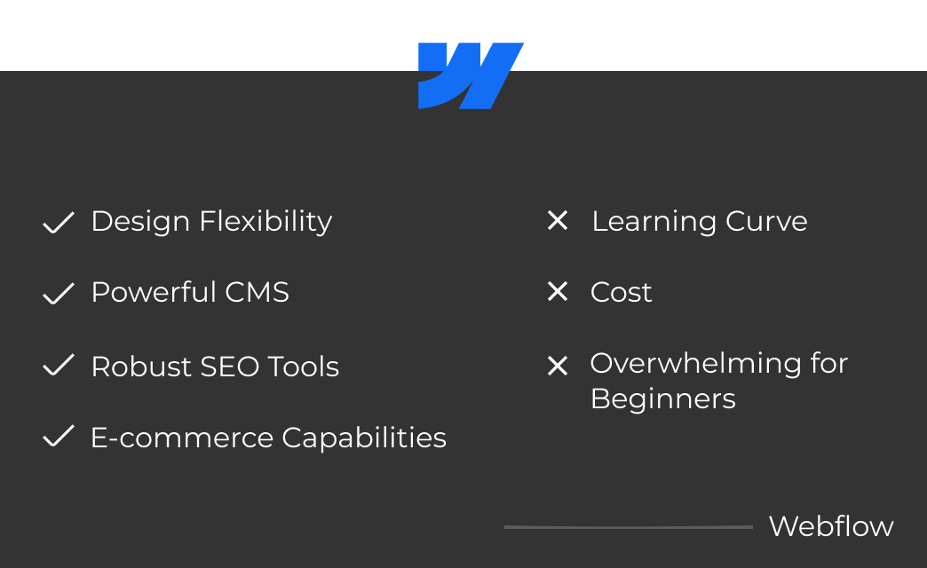 Advantages and Disadvantages of webflow