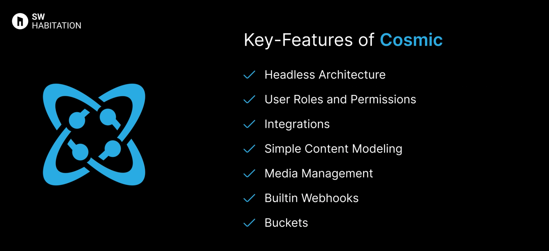 key features of cosmic