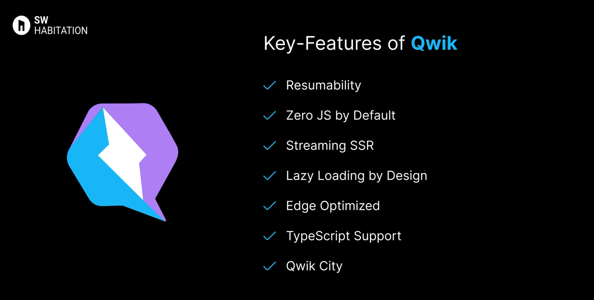 Key features of Qwik