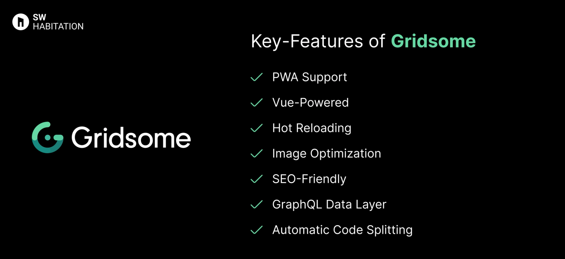 key features of gridsome