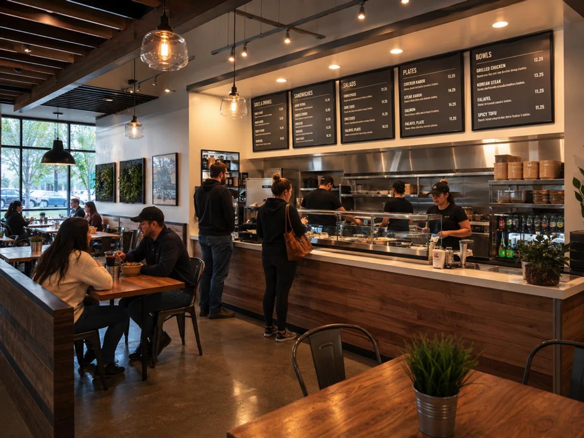 fast casual restaurant interior