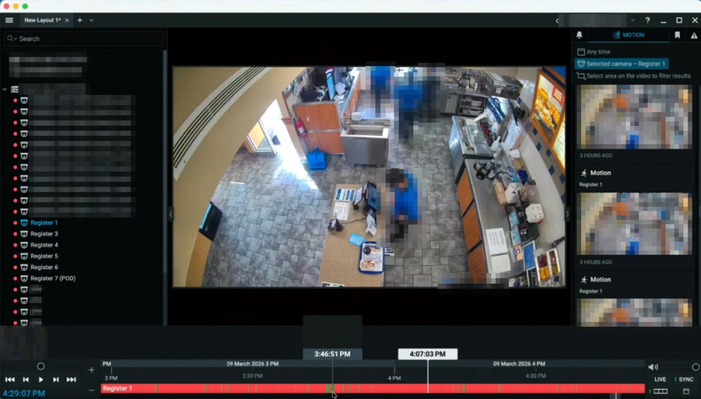 Berry AI security camera system interface