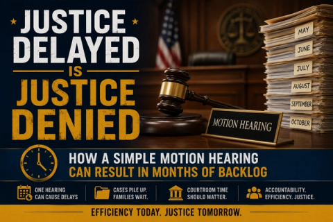 HEARING BACKLOGS RAISE SERIOUS QUESTIONS ABOUT COURT EXPERIENCE AND EFFICIENCY