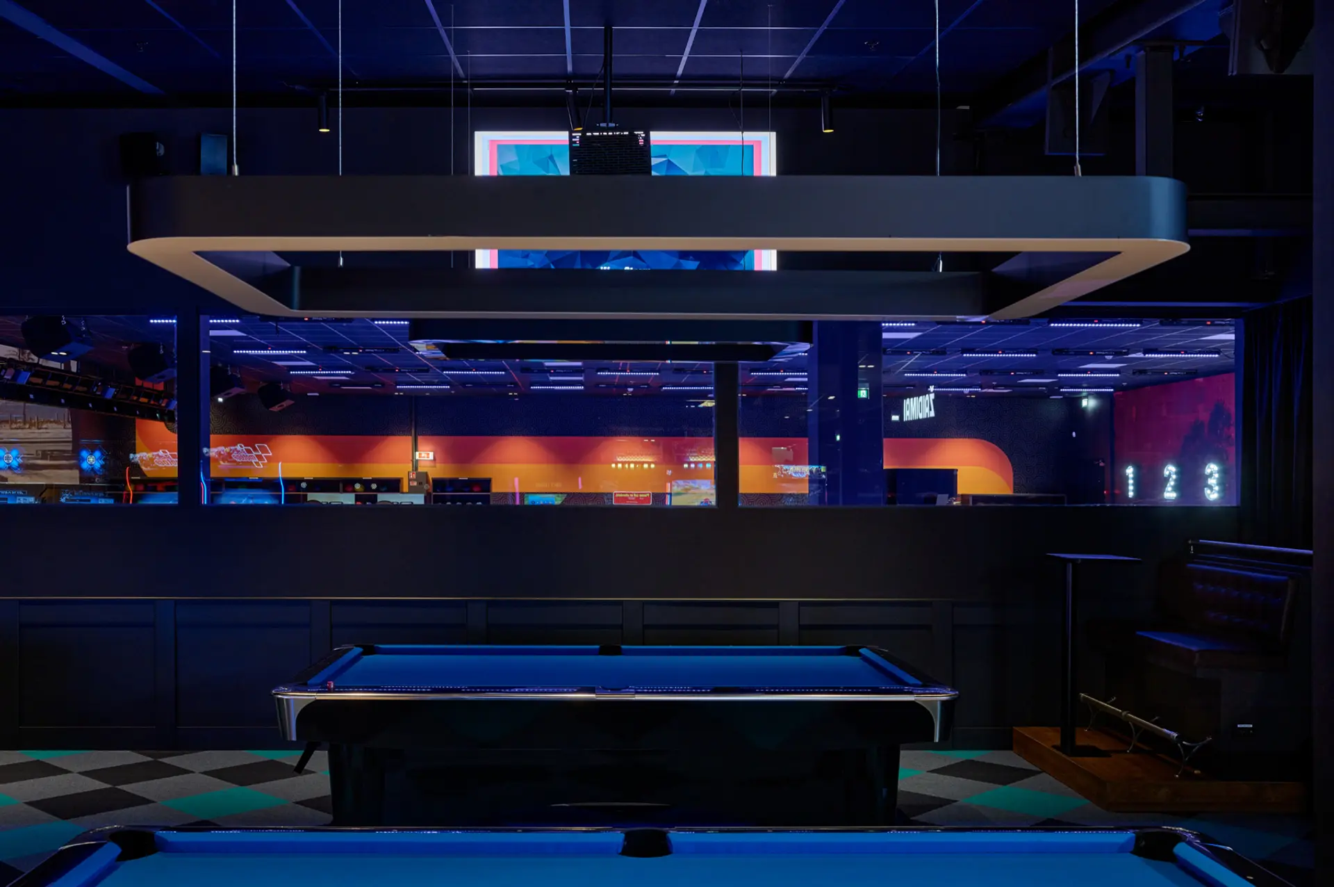 Entertainment center interior – ACTION Vilnius