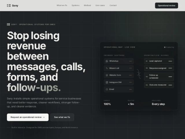 SME Operational Systems Landing Page Template — Landing Page