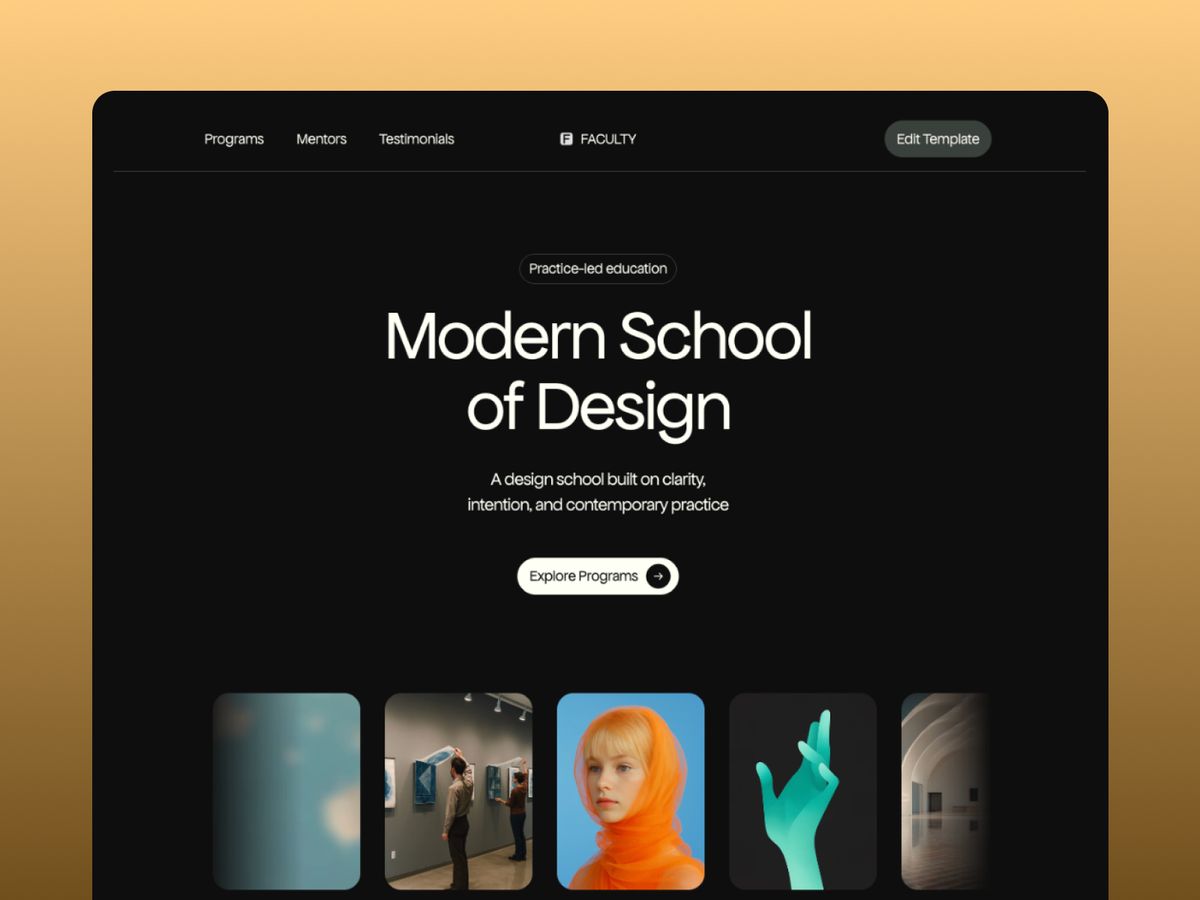 Faculty screenshot 1