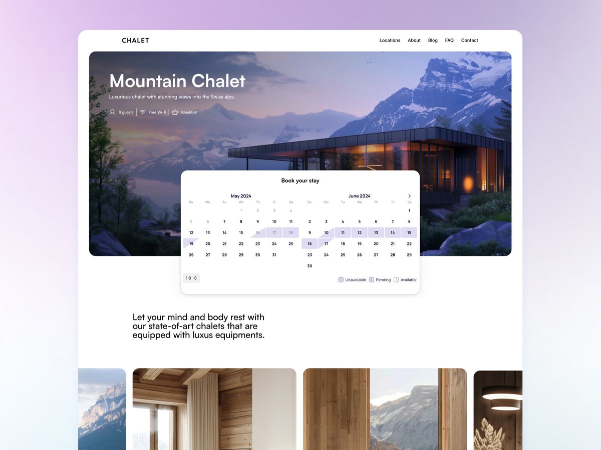 Chalet screenshot 1