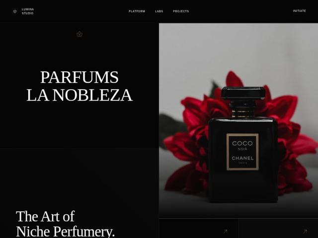 Luxury Niche Perfumery — Landing Page Website Template