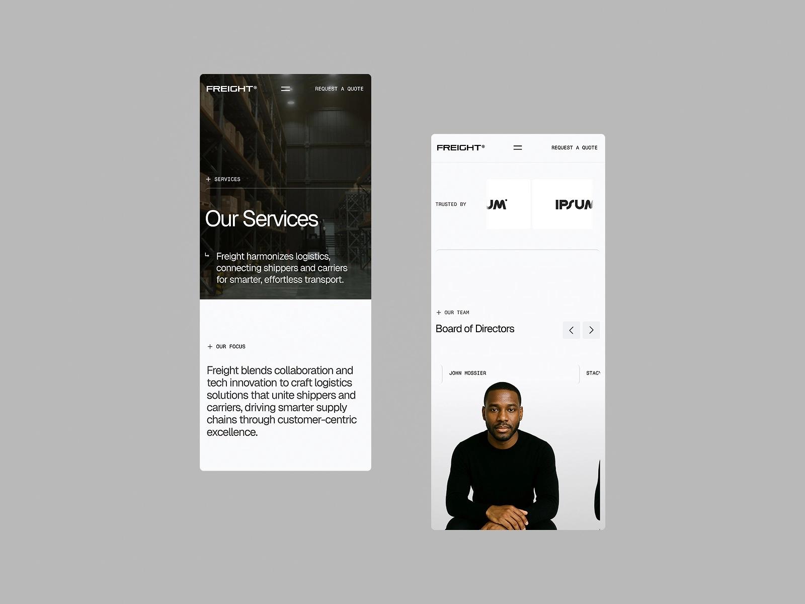 Modern Logistics Template screenshot 3