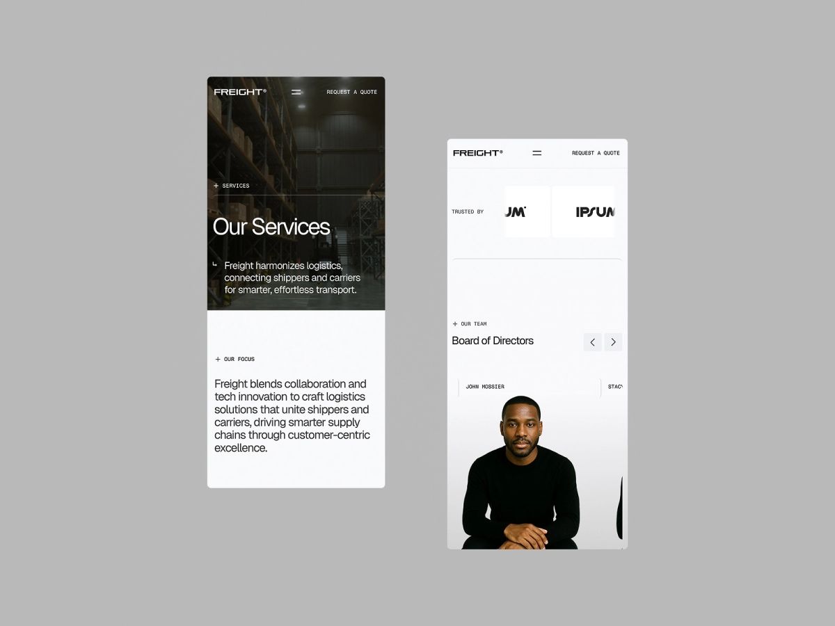 Modern Logistics Template screenshot 3