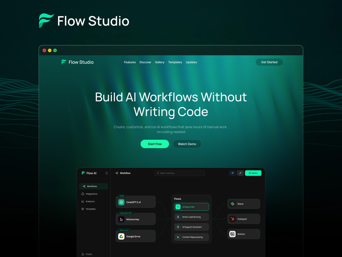 Flow Studio screenshot 1