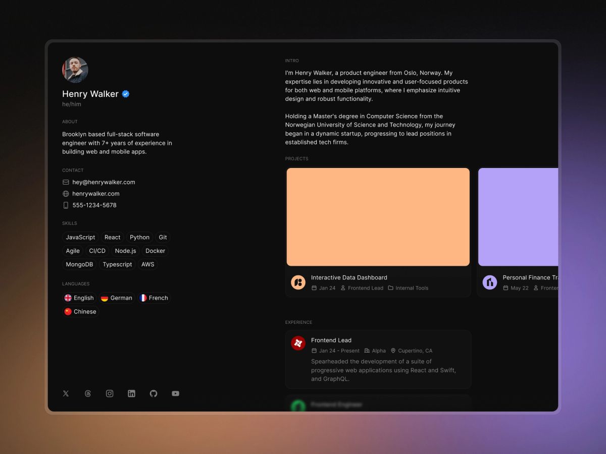 Resumx screenshot 1