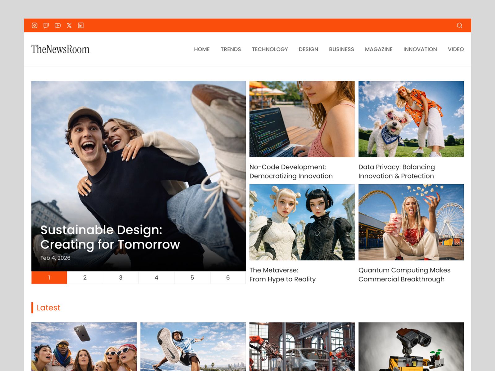 Tech Blog template 2