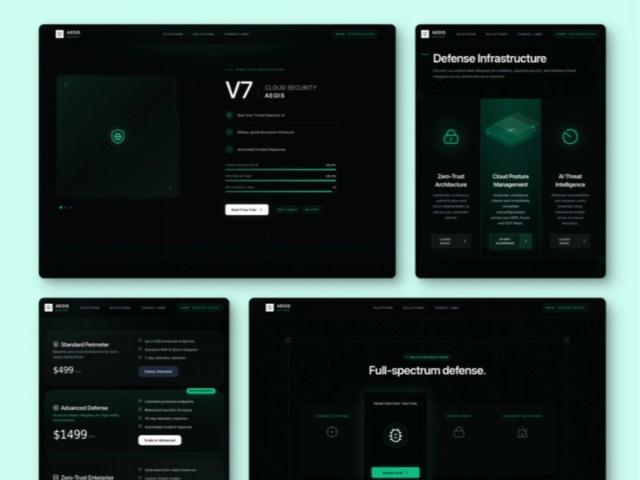 Aegis Secure — Cybersecurity SaaS Landing Page Template