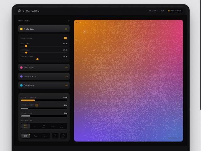 Mesh Gradient Dashboard Template — Interactive UI Template
