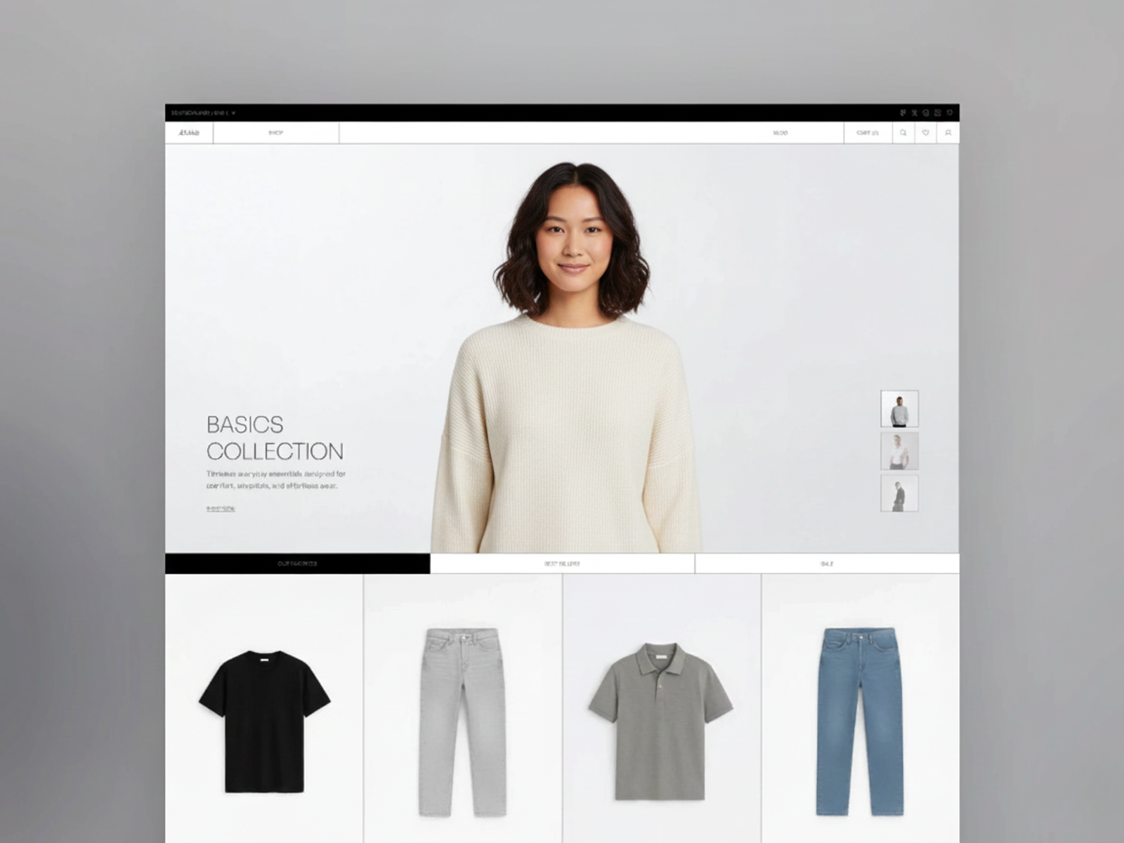 Omin— E-Commerce Template screenshot 1