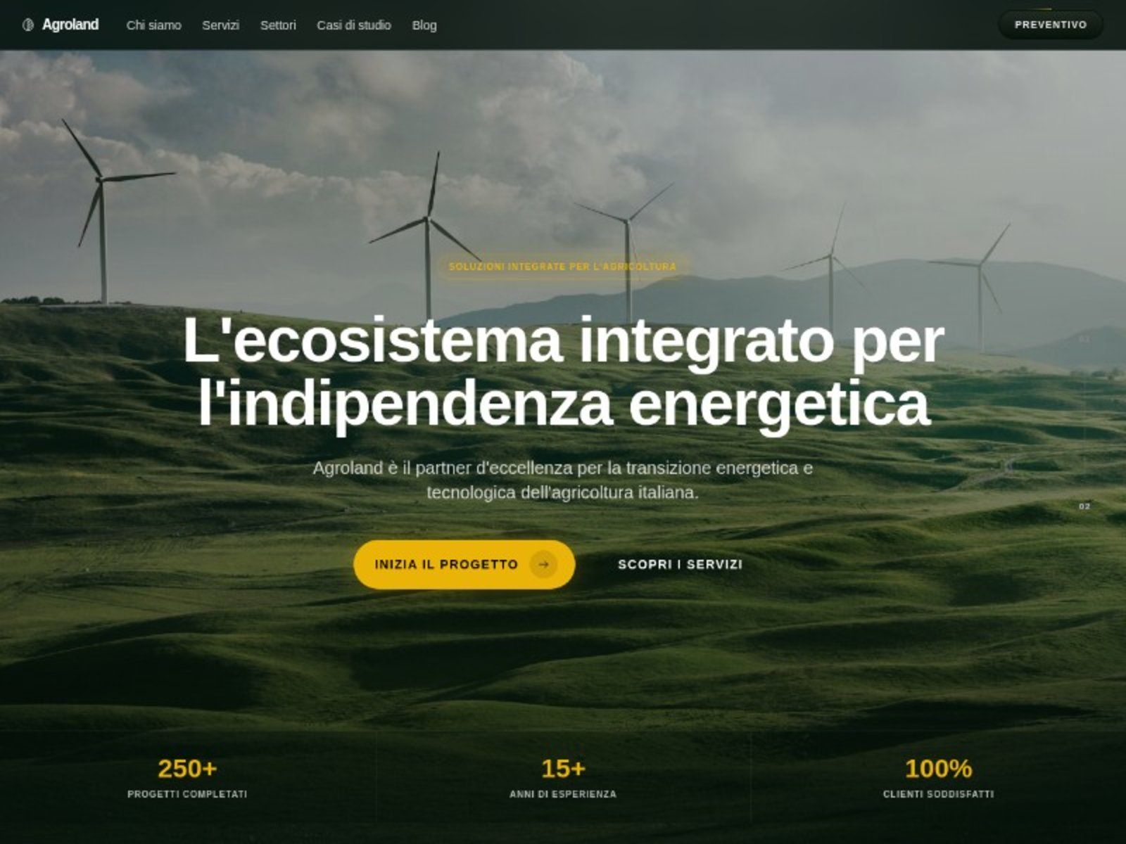 Agroland — Landing Page Website Template