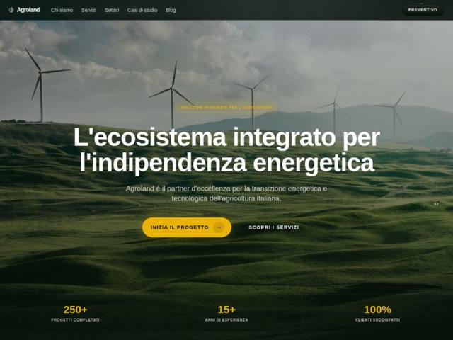 Agroland — Landing Page Website Template