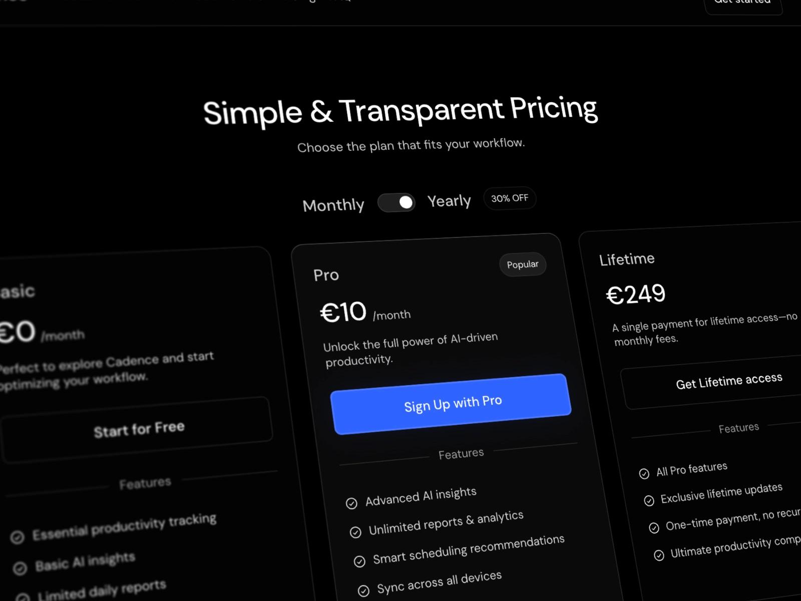 Productivity SaaS Template screenshot 3