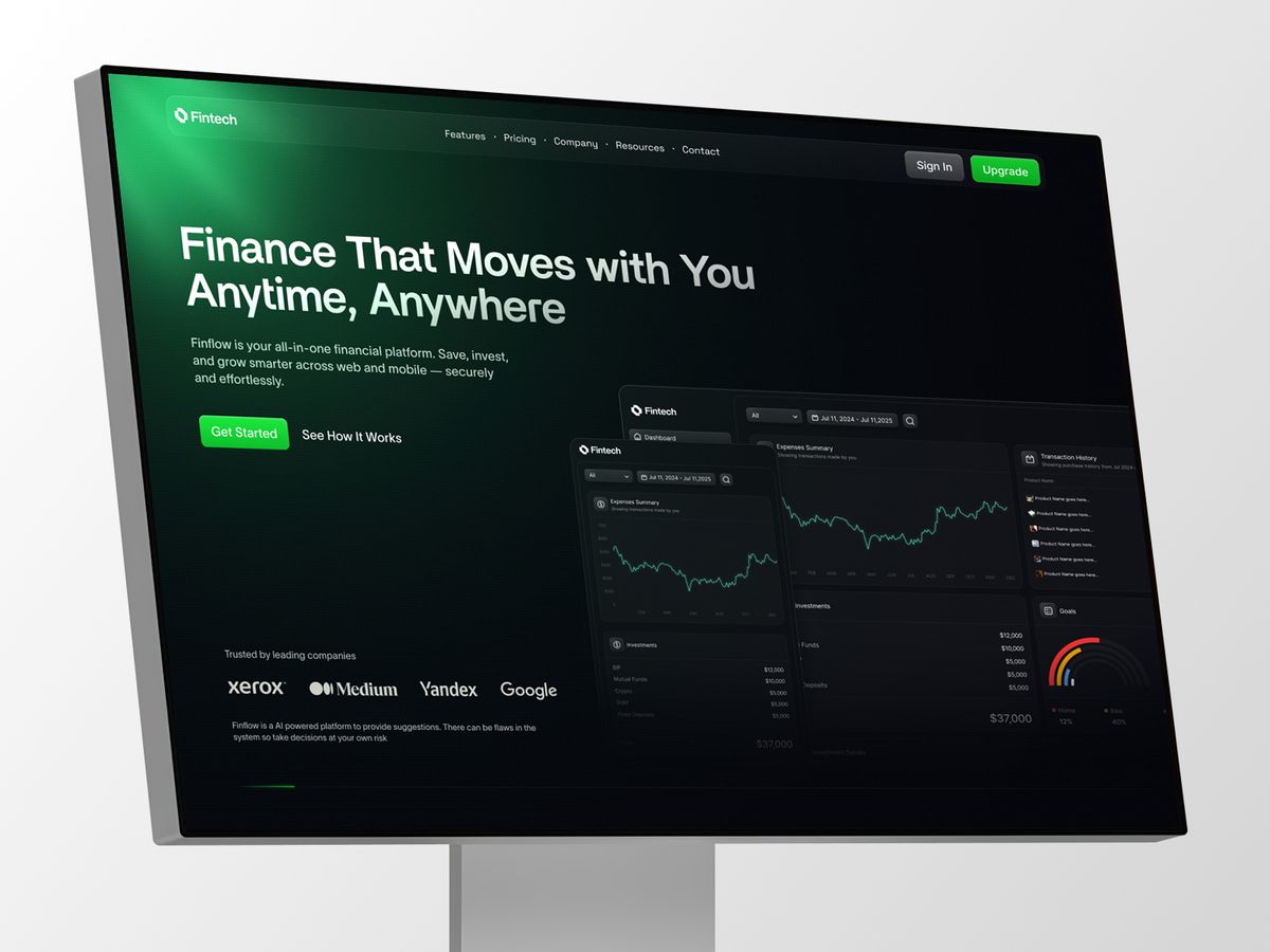Fintech screenshot 1