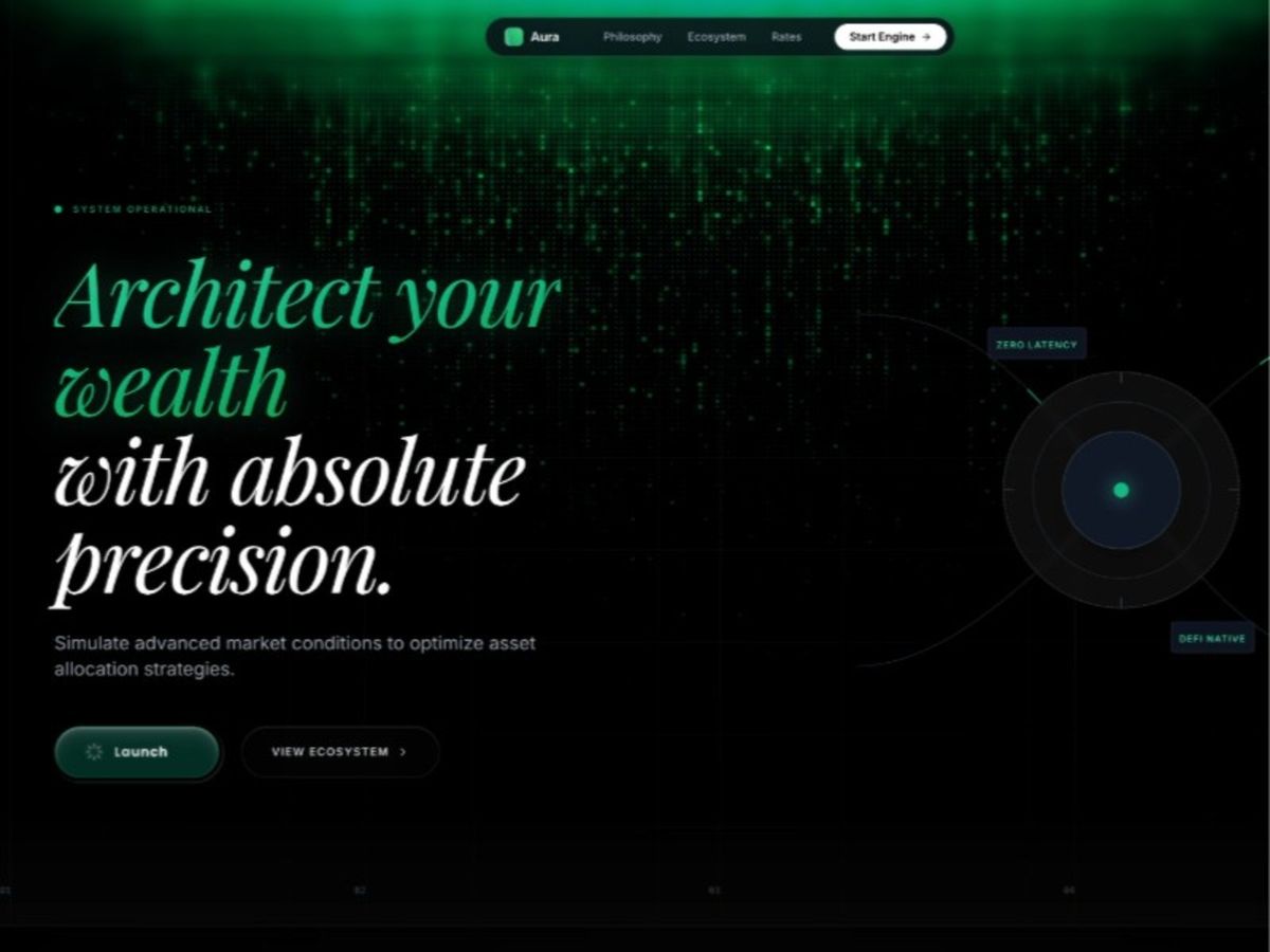 DeFi Protocol Landing Page Template — Landing Page Website Template screenshot 1