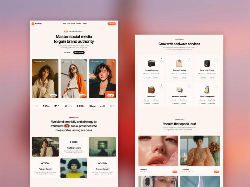 Social Media Marketing Template - Hover