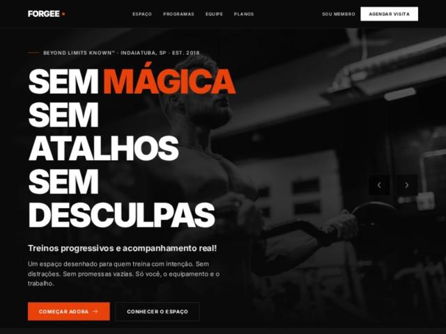 FORGEE Fitness & Performance — Landing Page Template