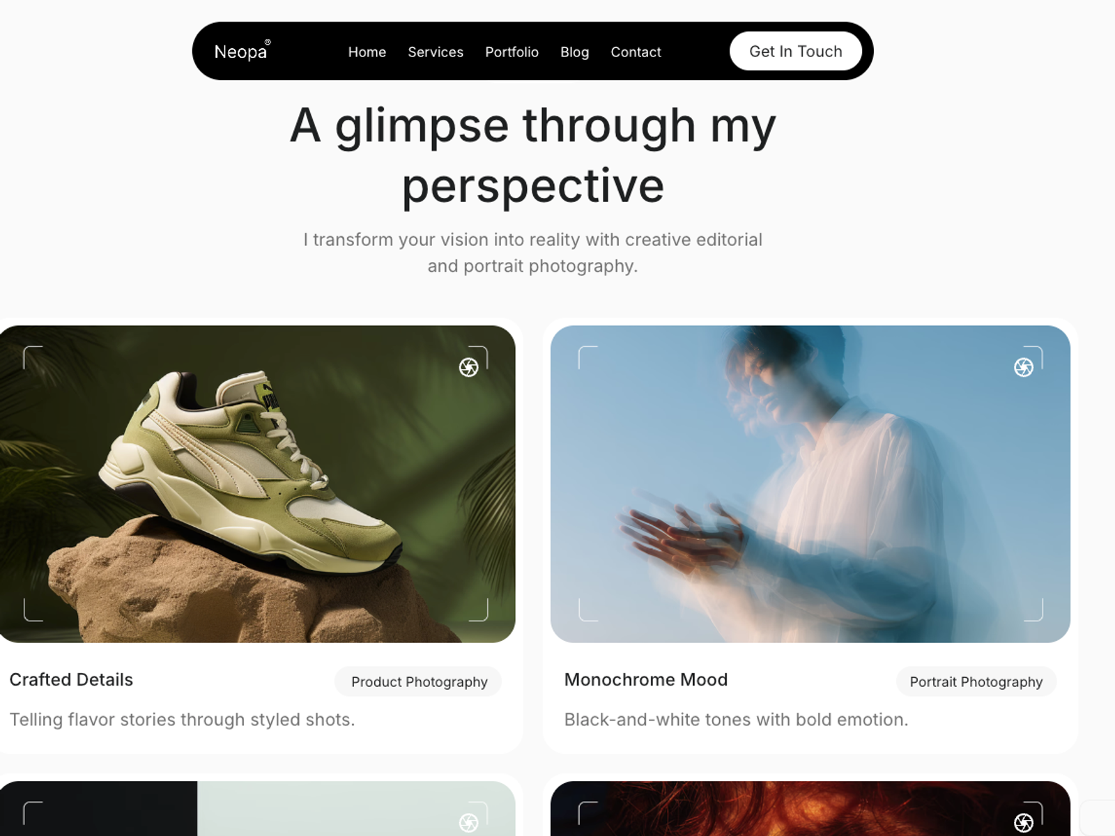 Portfolio Photography Template screenshot 3