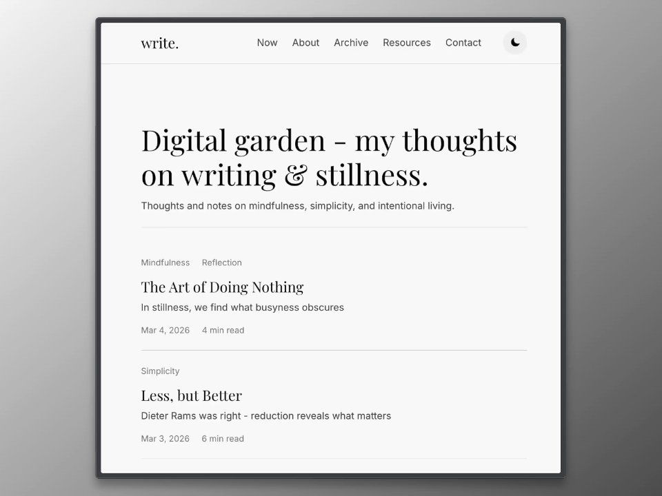 Personal Blog template 1