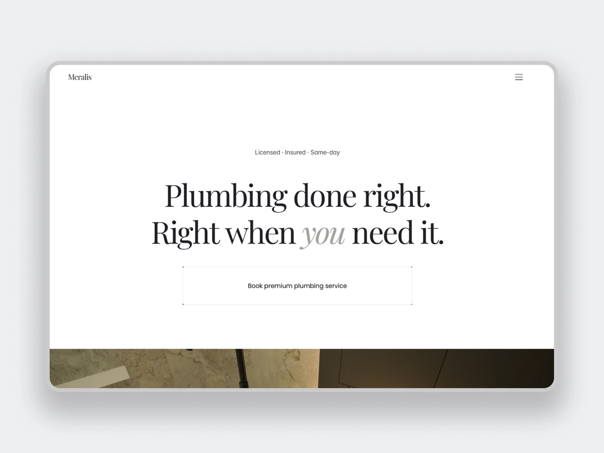 Meralis Plumbing screenshot 1