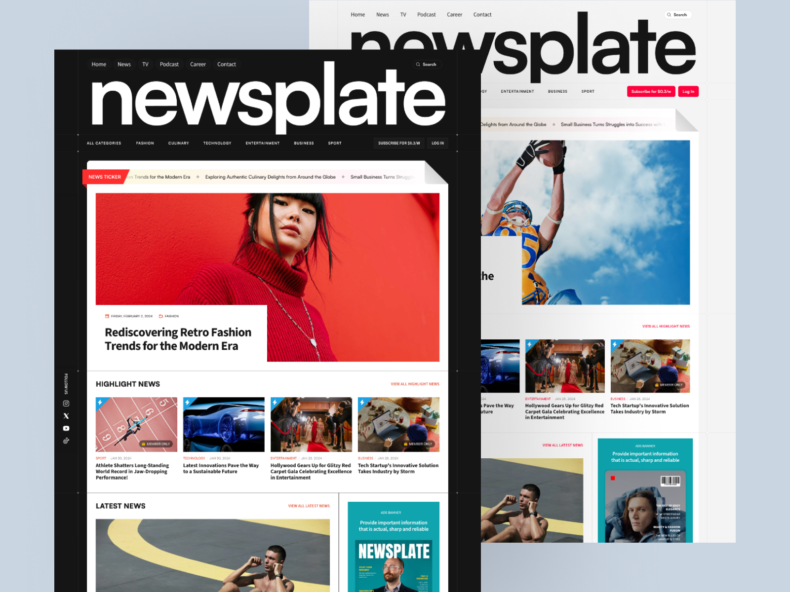 Newsplate