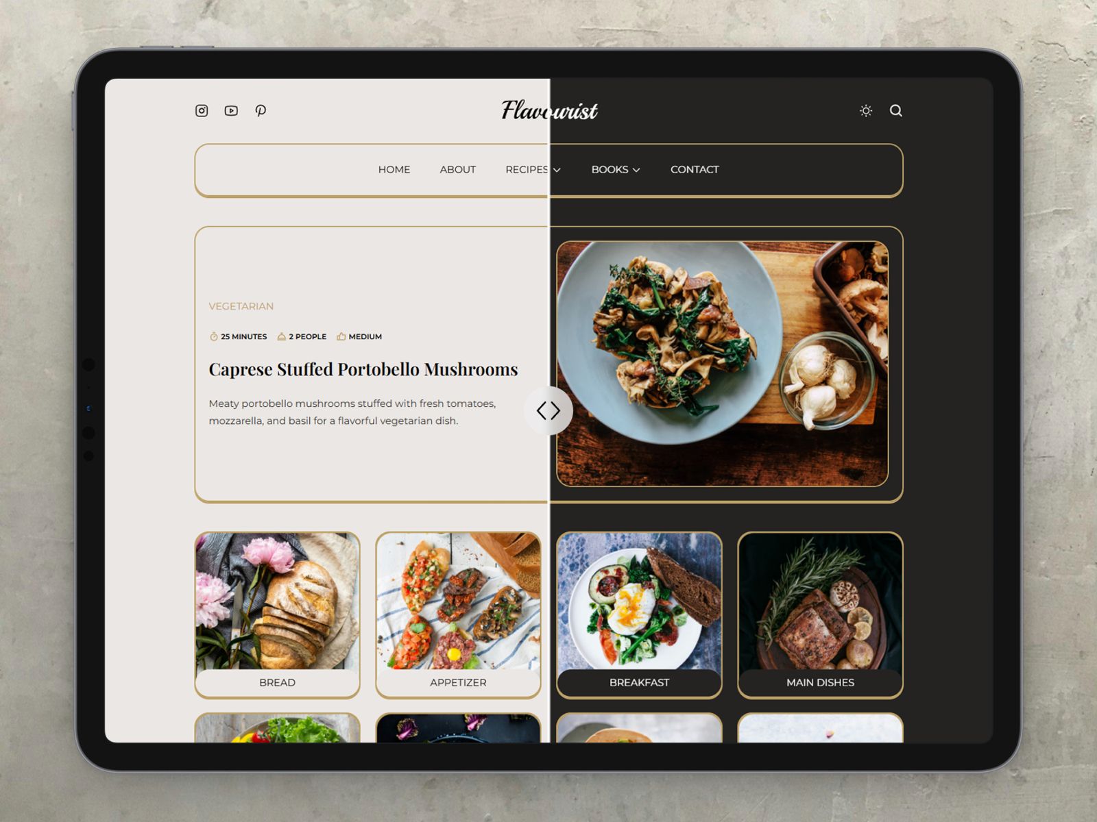Food Blog template 1