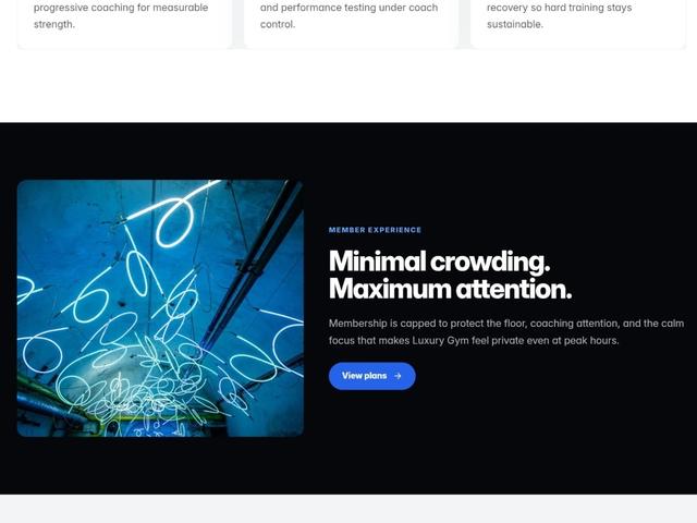 Luxury Gym Template