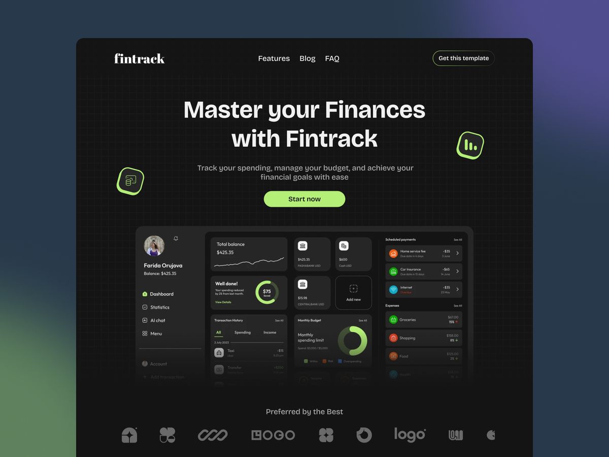 FinTrack screenshot 1