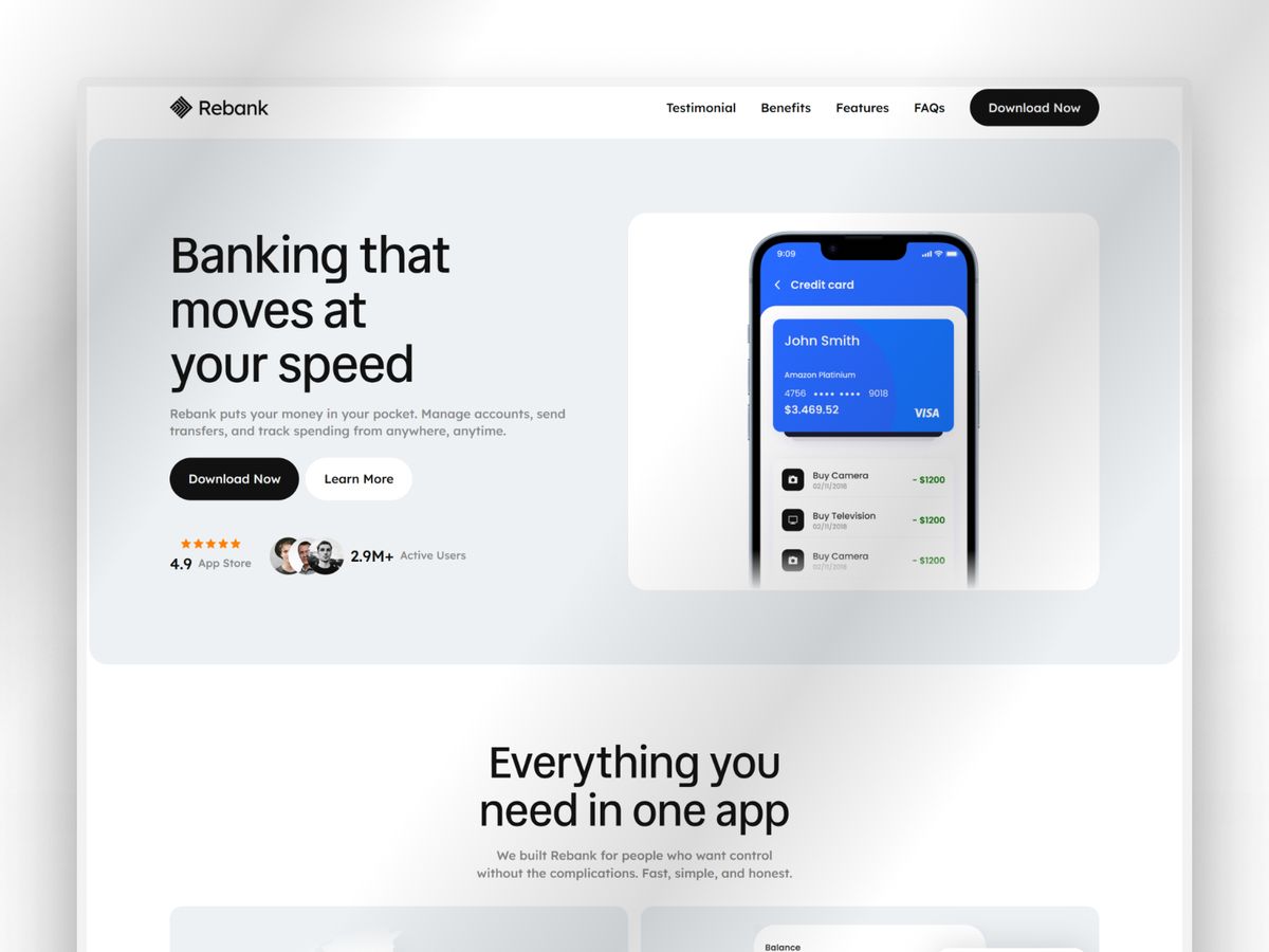 Rebank screenshot 1